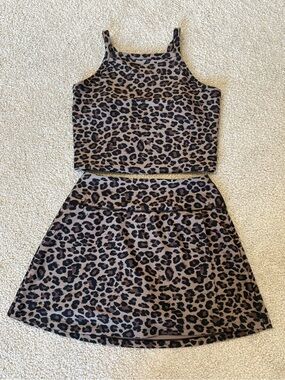 Abercrombie & Fitch YPB leopard print set